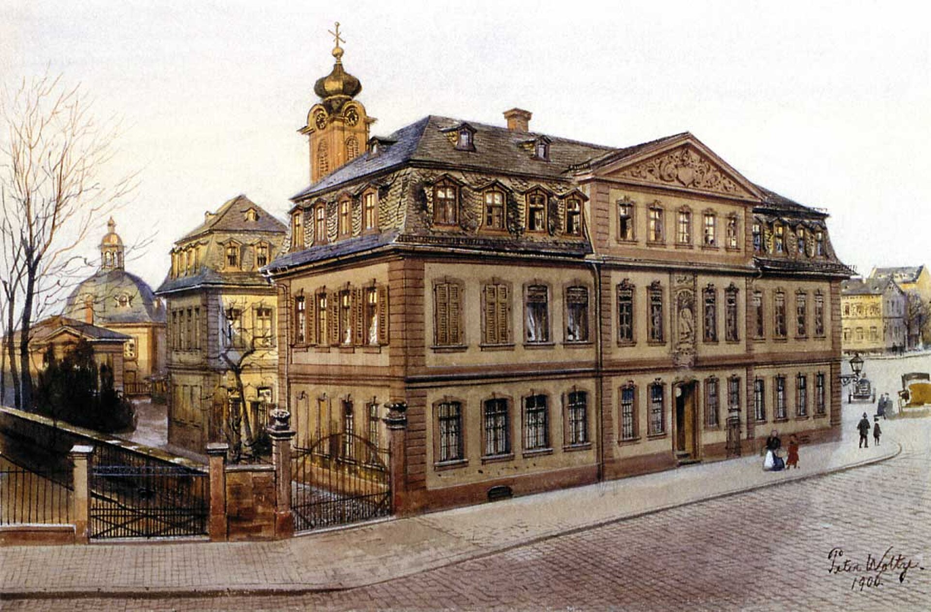 Historische Illustration des Bürgerhospitals